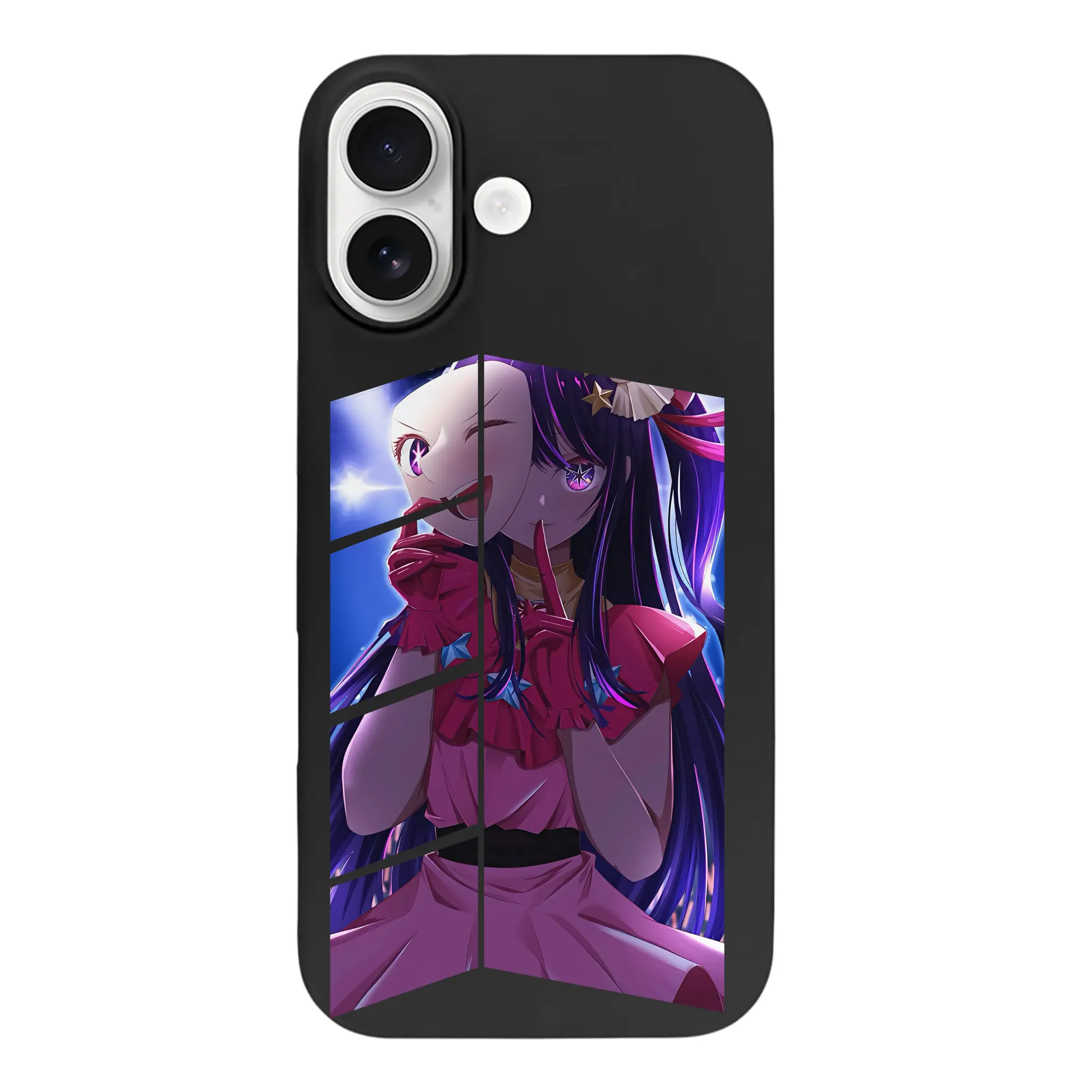 推しの子 グッズ,星野アイ - iPhone 17 シリーズ シリコンケース 薄型 耐衝撃 指紋防止 ソフトタッチカバー 精密フィット 傷防止 保護ケース iPhone 17/17 Air/17 Pro/17 Pro Max 対応